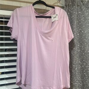 American Eagle Outfitters Light Purple Short Sleeve Tee